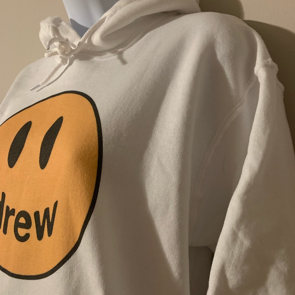 NEW! Smiley Face Bieber Hoodie Sweatshirt - Picture 6 of 13